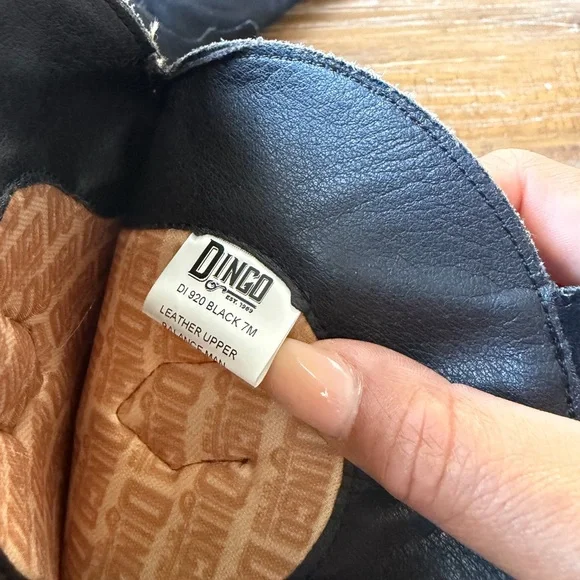 Dingo Black Suede Heeled Boots size 7 - Picture 5 of 5